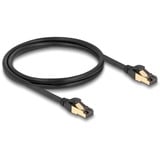 DeLOCK Cavo di rete RJ-45 Cat.6a S/FTP, con cavo grezzo Cat.7 Nero