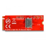 DeLOCK Convertitore M.2 Key M a 1 x OCuLink SFF-8612, Scheda di interfaccia 