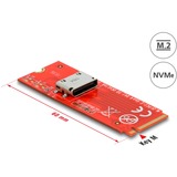 DeLOCK Convertitore M.2 Key M a 1 x OCuLink SFF-8612, Scheda di interfaccia 