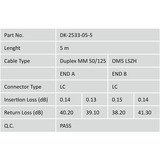 Digitus Cavo patch LWL, duplex, connettore LC > LC, multimodo OM5 calce
