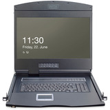 Digitus Console modulare 19", Switch KVM Nero