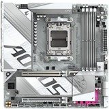GIGABYTE B850M AORUS ELITE WIFI6E ICE Scheda Madre - Processori AMD Ryzen Serie 9000, 12+2+1 fasi VRM digitali, fino a 8200MHz DDR5 (OC), 1xPCIe 5.0 + 1xPCIe 4.0 M.2, LAN 2.5, WIFI 7, USB 3.2 Gen 2 argento/Bianco, 12+2+1 fasi VRM digitali, fino a 8200MHz DDR5 (OC), 1xPCIe 5.0 + 1xPCIe 4.0 M.2, LAN 2.5, WIFI 7, USB 3.2 Gen 2, AMD, Socket AM5, AMD Ryzen 7000 Series, AMD Ryzen 8000 Series, AMD Ryzen 9000 Series, Socket AM5, DDR5-SDRAM, 256 GB