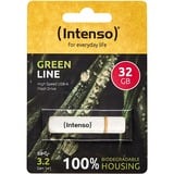 Intenso Green Line 32 GB, Chiavetta USB beige/marrone