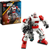 LEGO Star Wars Mech delle Truppe Shock dei Cloni, Giochi di costruzione Robot Giocattolo Snodabile, Action Figure con Blaster e Minifigure, Regalo 6+, Set da costruzione, 6 anno/i, Plastica, 151 pz, 174 g