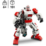 LEGO Star Wars Mech delle Truppe Shock dei Cloni, Giochi di costruzione Robot Giocattolo Snodabile, Action Figure con Blaster e Minifigure, Regalo 6+, Set da costruzione, 6 anno/i, Plastica, 151 pz, 174 g