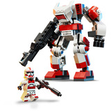 LEGO Star Wars Mech delle Truppe Shock dei Cloni, Giochi di costruzione Robot Giocattolo Snodabile, Action Figure con Blaster e Minifigure, Regalo 6+, Set da costruzione, 6 anno/i, Plastica, 151 pz, 174 g