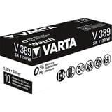 VARTA -V389 Batterie per uso domestico, Batteria argento, Batteria monouso, Ossido d'argento (S), 1,55 V, 1 pz, Hg (mercurio), Argento