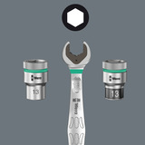 Wera 8100 SA 13 Set di cricchetti Zyklop Comfort, 1/4", Set di strumenti Nero/Verde