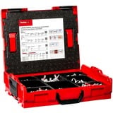fischer L-BOXX 102 Elektro, Tassello grigio chiaro/Rosso