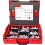fischer L-BOXX 102 Elektro, Tassello grigio chiaro/Rosso