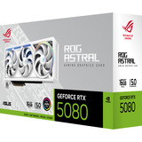ASUS ROG Astral - -RTX5080-16G-WHITE NVIDIA GeForce RTX 5080 16 GB GDDR7, Scheda grafica bianco, GeForce RTX 5080, 16 GB, GDDR7, 256 bit, 7680 x 4320 Pixel, PCI Express 5.0