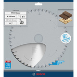 Bosch 2 608 837 728 lama circolare 25 cm 1 pz, Lama per sega In legno duro, Legno dolce, 25 cm, 3 cm, 1,6 mm, 6000 Giri/min, 2,2 mm