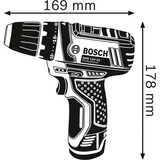 Bosch Set professionale 12V GSR 12V-15, GWS 12V-76 Combo Kit, Set di strumenti blu