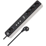 Brennenstuhl Multipresa Connect Ecolor WLAN 4 vie, Ciabatta bianco/Nero