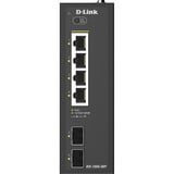 D-Link DIS-100G-06P switch di rete Non gestito L2 Gigabit Ethernet (10/100/1000) Supporto Power over Ethernet (PoE) DIN rail Nero, Interruttore Non gestito, L2, Gigabit Ethernet (10/100/1000), Supporto Power over Ethernet (PoE), DIN rail