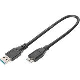 Digitus Cavo di collegamento USB 3.2 Gen 1 USB-A > Micro USB-B Nero
