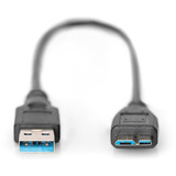 Digitus Cavo di collegamento USB 3.2 Gen 1 USB-A > Micro USB-B Nero