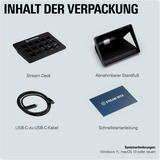 Elgato Stream Deck MK.2 Nero 15 pulsanti, Keypad Nero, Nero, 15 pulsanti, Windows 10 x64, Mac OS X 10.13 High Sierra, Mac OS X 10.14 Mojave, Mac OS X 10.15 Catalina, Mac OS X 10.15.3..., 118 mm, 84 mm