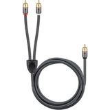 goobay Cavo Y Cinch Plus Nero/Argento