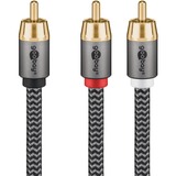 goobay Cavo Y Cinch Plus Nero/Argento