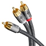 goobay Cavo Y Cinch Plus Nero/Argento