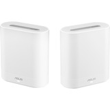 ASUS EBM68(2PK) – Expert Wifi Banda tripla (2.4 GHz/5 GHz/5 GHz) Wi-Fi 6 (802.11ax) Bianco 3 Interno, Punto di accesso di rete bianco, Bianco, Interno, Router Mesh, Potenza, Banda tripla (2.4 GHz/5 GHz/5 GHz), Wi-Fi 6 (802.11ax)