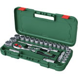 Bosch Set di cricchetto 1/2" con chiavi a bussola, 25 pezzi, chiave combinata   verde