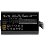 Cooler Master MWE Bronze 750 V3 230V, Alimentatore PC Nero