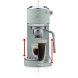 DeLonghi Dedica Duo EC890.GR, Macchina per espresso verde chiaro