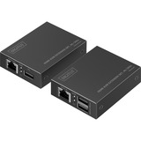 Digitus Set extender KVM HDMI, Estensione HDMI Nero