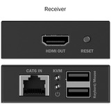 Digitus Set extender KVM HDMI, Estensione HDMI Nero