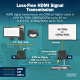 Digitus Set extender KVM HDMI, Estensione HDMI Nero