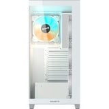 GIGABYTE C500 PANORAMIC STEALTH Midi Tower Bianco, Chassis Tower bianco, Midi Tower, PC, Bianco, ATX, Mini-ATX, Mini-ITX, Vetro, Plastica, Acciaio, Gaming