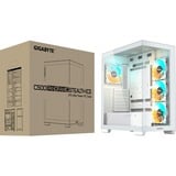 GIGABYTE C500 PANORAMIC STEALTH Midi Tower Bianco, Chassis Tower bianco, Midi Tower, PC, Bianco, ATX, Mini-ATX, Mini-ITX, Vetro, Plastica, Acciaio, Gaming
