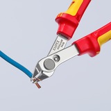 KNIPEX Electronic Super Knips 78 06 125, Pinze per elettronica rosso/Giallo