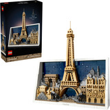 LEGO Architettura Parigi - Città dell'amore, Giochi di costruzione Modellino da Costruire per Adulti, Decorazione per Casa o da Parete 3D, Set da costruzione, 18 anno/i, Plastica, 958 pz, 1,1 kg