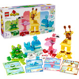 LEGO DUPLO Costruiamo animali, Giochi di costruzione Giochi Didattici per la Classificazione dei Colori, Regalo Bambini da 3+, Set da costruzione, 3 anno/i, Plastica, 94 pz, 1,38 kg