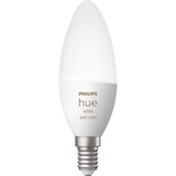 Philips Hue Candela - lampadina connessa E14, Lampada a LED Philips Hue White and Color ambiance Candela - lampadina connessa E14, Lampadina intelligente, Bluetooth/Zigbee, Bianco, LED, E14, B39