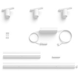 Philips Hue White & Color Ambiance Perifo Set Base Lampada da Parete Dritta, Luce LED bianco, Philips Hue White and Color ambiance Perifo kit 3 faretti spot, Faretto luminoso intelligente, Bluetooth/Zigbee, Bianco, LED, Metallo, Sintetico, Lampadina/e non sostituibile/i