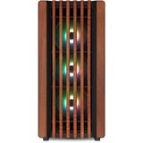 Sharkoon Rebel C70M RGB, Chassis Tower Nero/legno