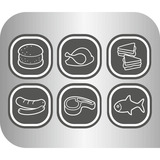 Tefal GC705816 Griglia di contatto, Come contattare con grill Nero, Nero, Rettangolare, Touch, Griglia, 600 cm², Acciaio inox