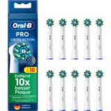 Braun Oral-B Pro Cross Action testine di ricambio confezione da 10, Testina bianco