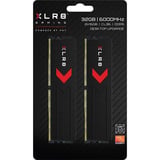 PNY DIMM 32 GB DDR5-6000 (2x 16 GB) Kit Dual, Memoria Nero