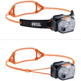 Petzl Swift RL, Luce LED Nero/Orange