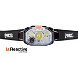 Petzl Swift RL, Luce LED Nero/Orange