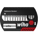 Wiha Set di punte FlipSelector Standard, esagonale, Set di bit Nero/Rosso