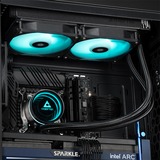 Chieftec ICEBERG 240 RGB, Raffreddamento ad acqua Nero