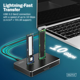 Digitus Docking station doppia M.2 NVM SSD Nero
