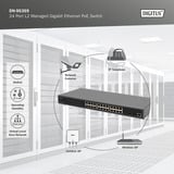 Digitus Switch PoE Gigabit 24 porte DN-95359, Interruttore 