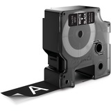 Dymo D1 etichette originali | 24 mm x 7 mm | stampa bianca su nero | etichette autoadesive per etichettatrice LabelManager | 1 Pezzo, Nastro di scrittura Bianco su nero, Poliestere, Belgio, -18 - 90 °C, DYMO, LabelManager, LabelWriter 450 DUO